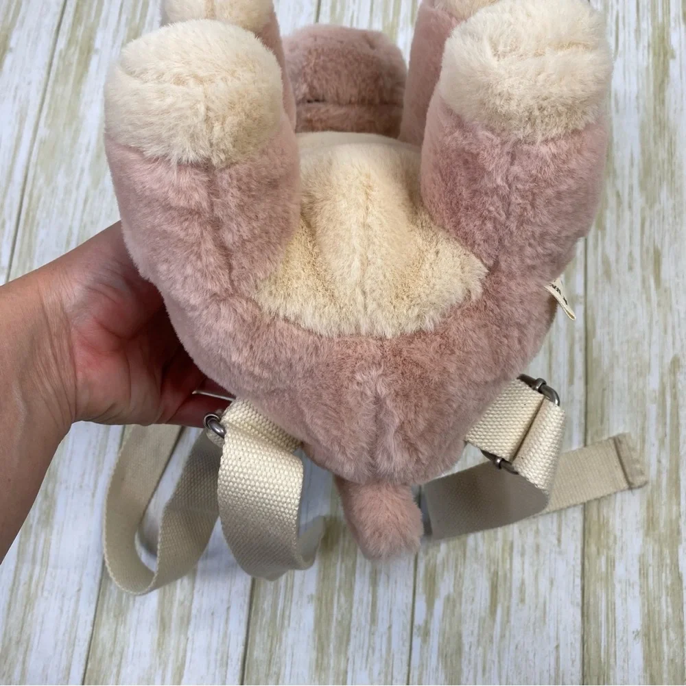 Zara Kids Pink Plush Unicorn Backpack